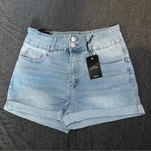 Forever 21 Light Blue High waisted Jean Shorts - Size 28
